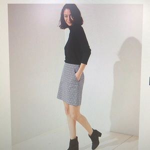 LOFT Tile Jacquard Shift Skirt size 14